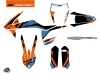 KTM EXC-EXCF Dirt Bike Skyline Graphic Kit Blue