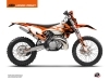 KTM EXC-EXCF Dirt Bike Skyline Graphic Kit Orange