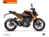 Kit Déco Moto Slash KTM Duke 390 Orange Noir