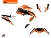 KTM Duke 390 Street Bike Slash Graphic Kit Orange Black
