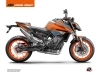 Kit Déco Moto Slash KTM Duke 790 Orange Bleu