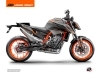 Kit Déco Moto Slash KTM Duke 890 Noir Orange