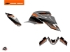 KTM Super Duke 1290 R Street Bike Slash Graphic Kit Black Orange