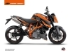 Kit Déco Moto Slash KTM Super Duke 990 Orange Noir