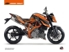 KTM Super Duke 990 R Street Bike Slash Graphic Kit Orange Black