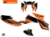 KTM Super Duke 990 R Street Bike Slash Graphic Kit Orange Black
