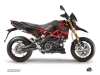 Aprilia DORSODURO 750 Street Bike Sleek Graphic Kit Black Red