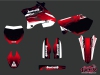 Yamaha 250 YZ Dirt Bike Slider Graphic Kit Red