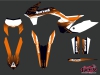 KTM EXC-EXCF Dirt Bike Slider Graphic Kit Black