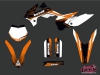 KTM 85 SX Dirt Bike Slider Graphic Kit Black