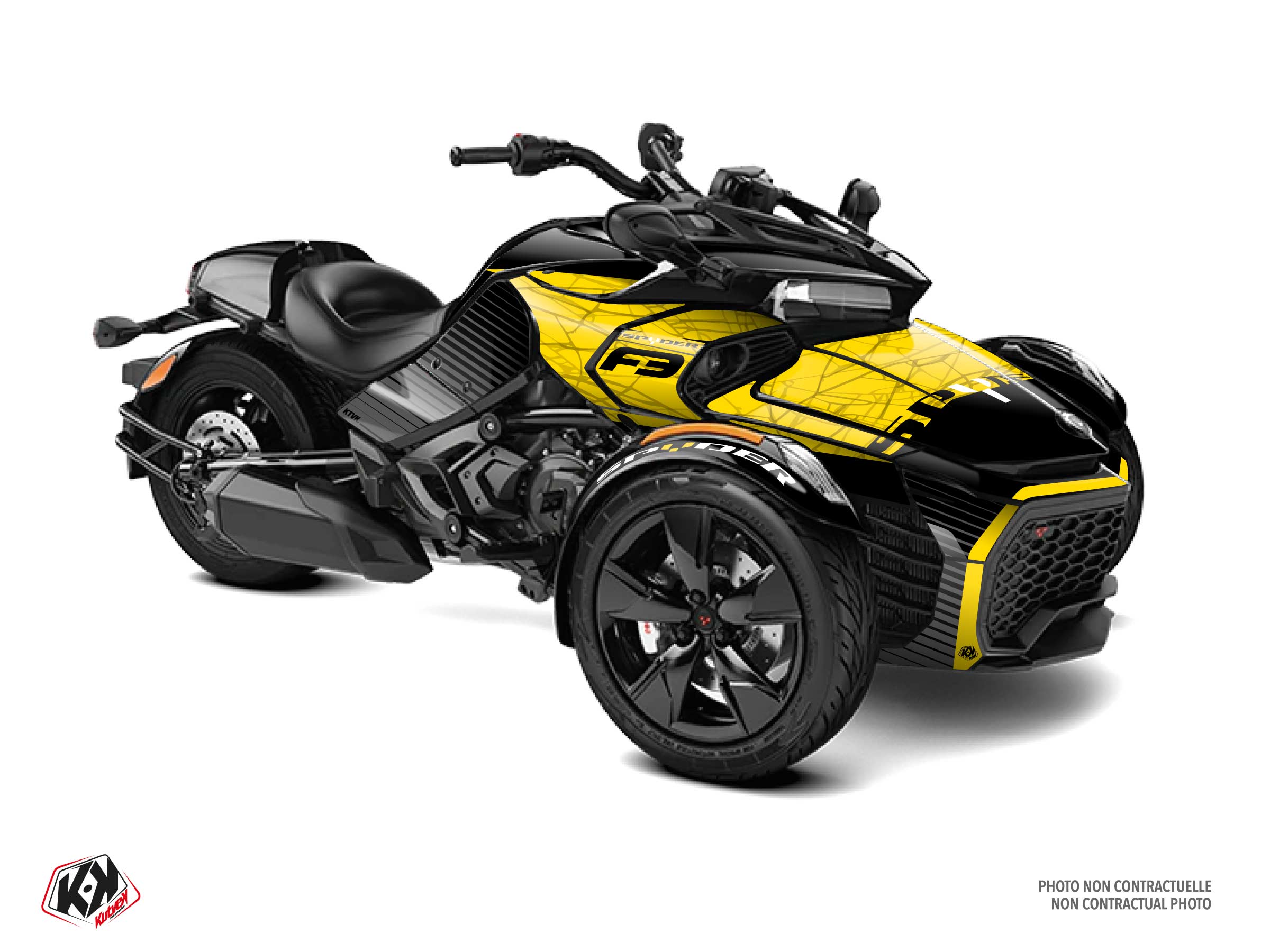 Kit Déco Hybride Snare Can-am Spyder F3 Jaune