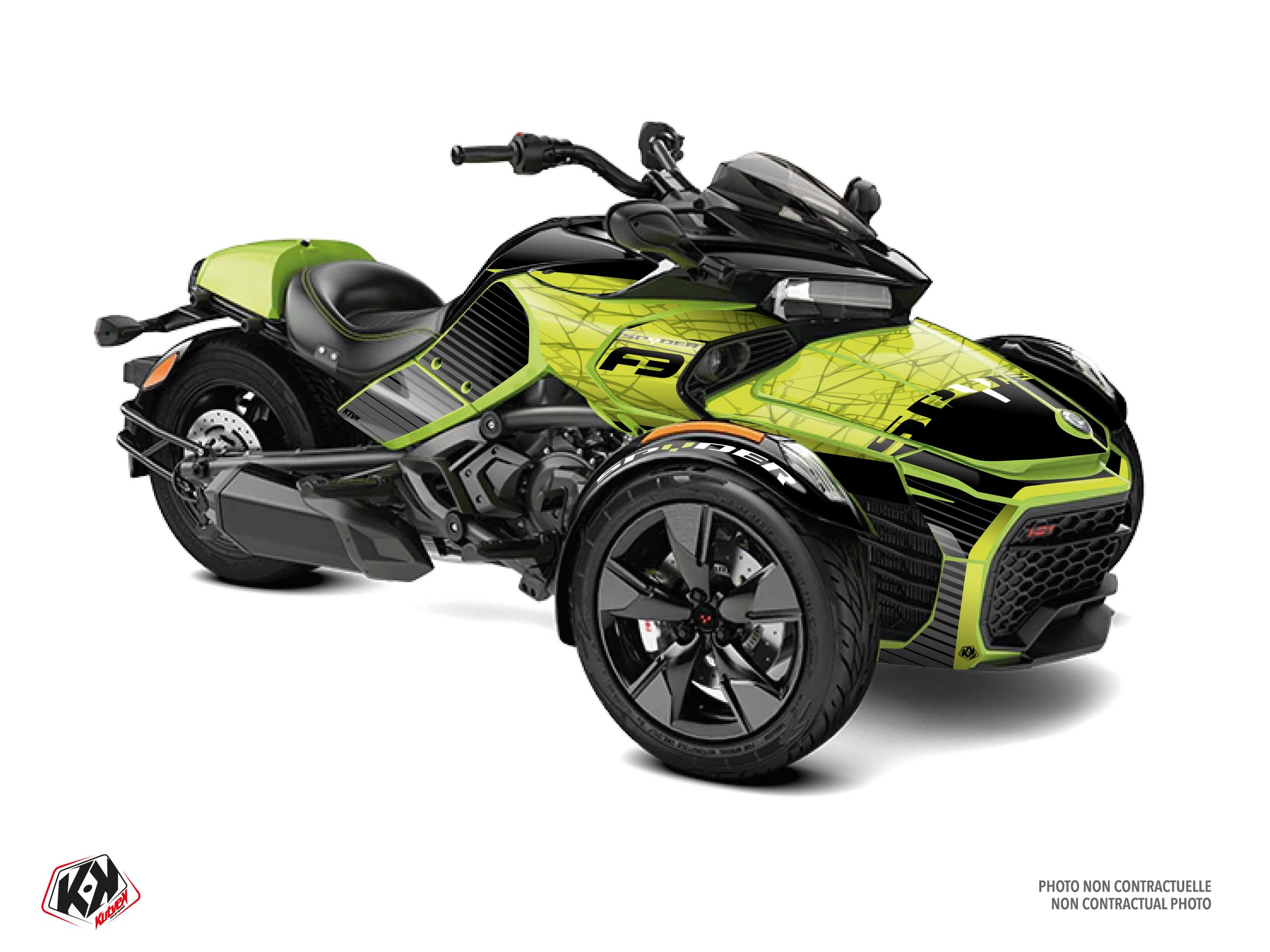 Kit Déco Hybride Snare Can-am Spyder F3 Vert