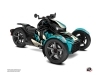 Can Am Ryker 900 Sport Roadster Speedline Graphic Kit Turquoise