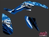 Yamaha 350 Raptor ATV Spirit Graphic Kit Blue