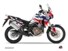 Honda Africa Twin CRF 1000 L Street Bike Splash Graphic Kit Red Blue