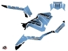 Polaris 570 Sportsman ATV Splinter Graphic Kit Blue