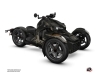 Can Am Ryker 600 Roadster Splinter Graphic Kit Black