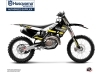 Kit Déco Moto Cross Split Husqvarna FC 250 Noir Jaune