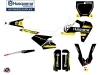 Kit Déco Moto Cross Split Husqvarna FC 250 Noir Jaune