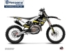 Kit Déco Moto Cross Split Husqvarna FC 350 Noir Jaune