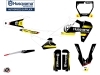 Kit Déco Moto Cross Split Husqvarna FC 350 Noir Jaune