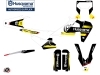 Husqvarna 350 FE Dirt Bike Split Graphic Kit Black Yellow