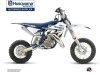 Kit Déco Moto Cross Split Husqvarna TC 50 Blanc Bleu