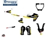 Kit Déco Moto Cross Split Husqvarna TC 50 Noir Jaune