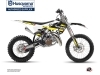 Kit Déco Moto Cross Split Husqvarna TC 85 Noir Jaune