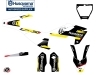 Kit Déco Moto Cross Split Husqvarna TC 85 Noir Jaune