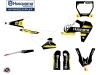 Kit Déco Moto Cross Split Husqvarna 450 FS Noir Jaune
