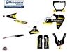 Kit Déco Moto Cross Split Husqvarna 450 FS Noir Jaune