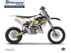 Kit Déco Moto Cross Split Husqvarna TC 65 Noir Jaune