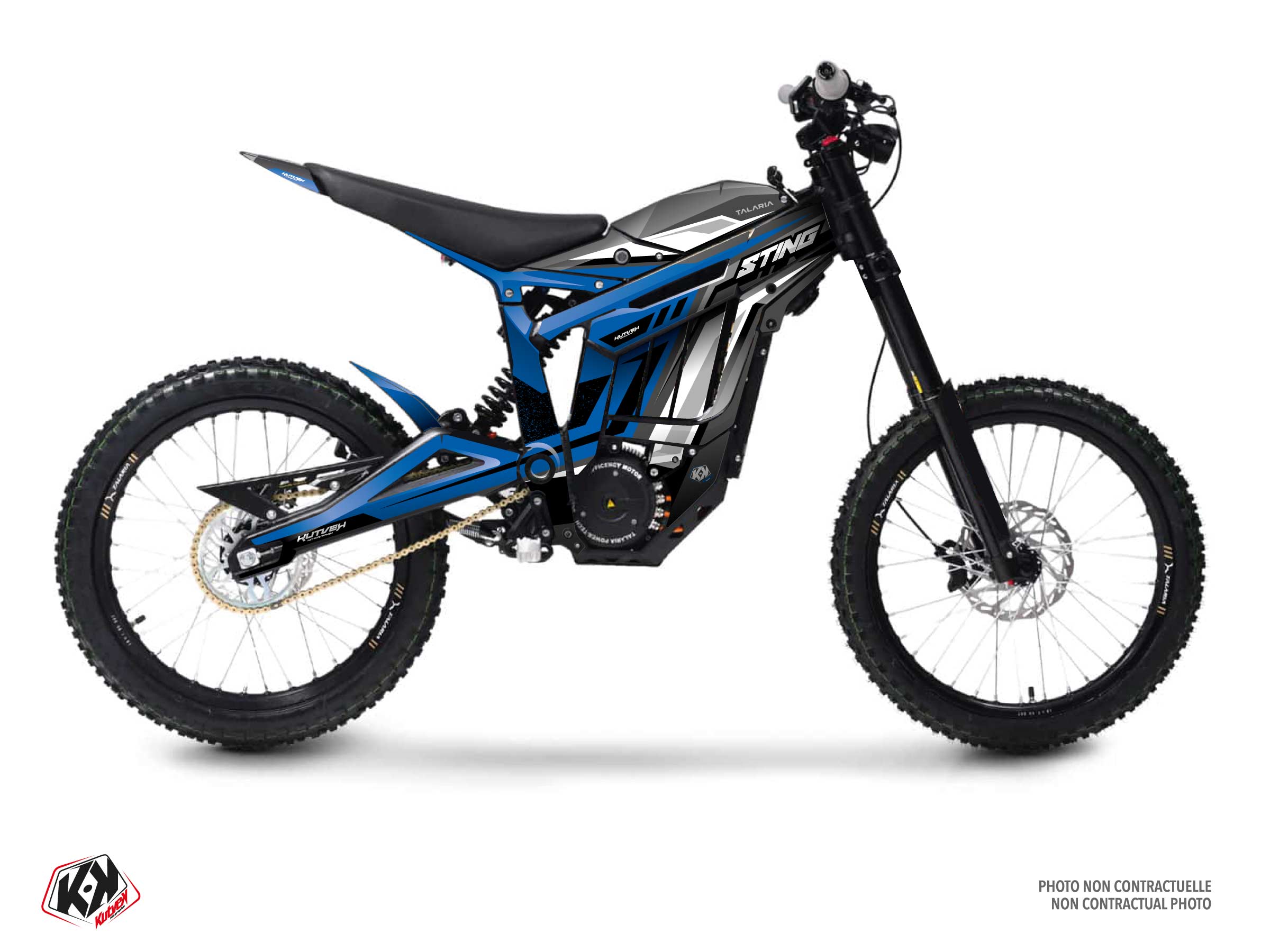 Talaria Sting Dirt Bike Spread Graphic Kit Blue