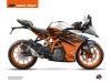 KTM 125 RC Street Bike Spring Graphic Kit White Orange
