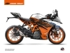 Kit Déco Moto Spring KTM 125 RC Blanc Orange