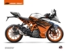 KTM 390 RC Street Bike Spring Graphic Kit White Orange