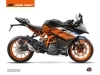 Kit Déco Moto Spring KTM 390 RC Noir Orange