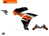 KTM 390 RC Street Bike Spring Graphic Kit Black Orange