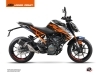 Kit Déco Moto Spring KTM Duke 390 Noir Orange