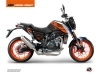 KTM Duke 690 Street Bike Spring Graphic Kit Black Orange