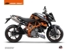 Kit Déco Moto Spring KTM Super Duke 990 Blanc Orange