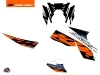 KTM Super Duke 990 Street Bike Spring Graphic Kit Black Orange