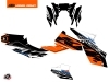 Kit Déco Moto Spring KTM Super Duke 990 R Blanc Orange