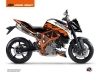 KTM Super Duke 990 R Street Bike Spring Graphic Kit Black Orange