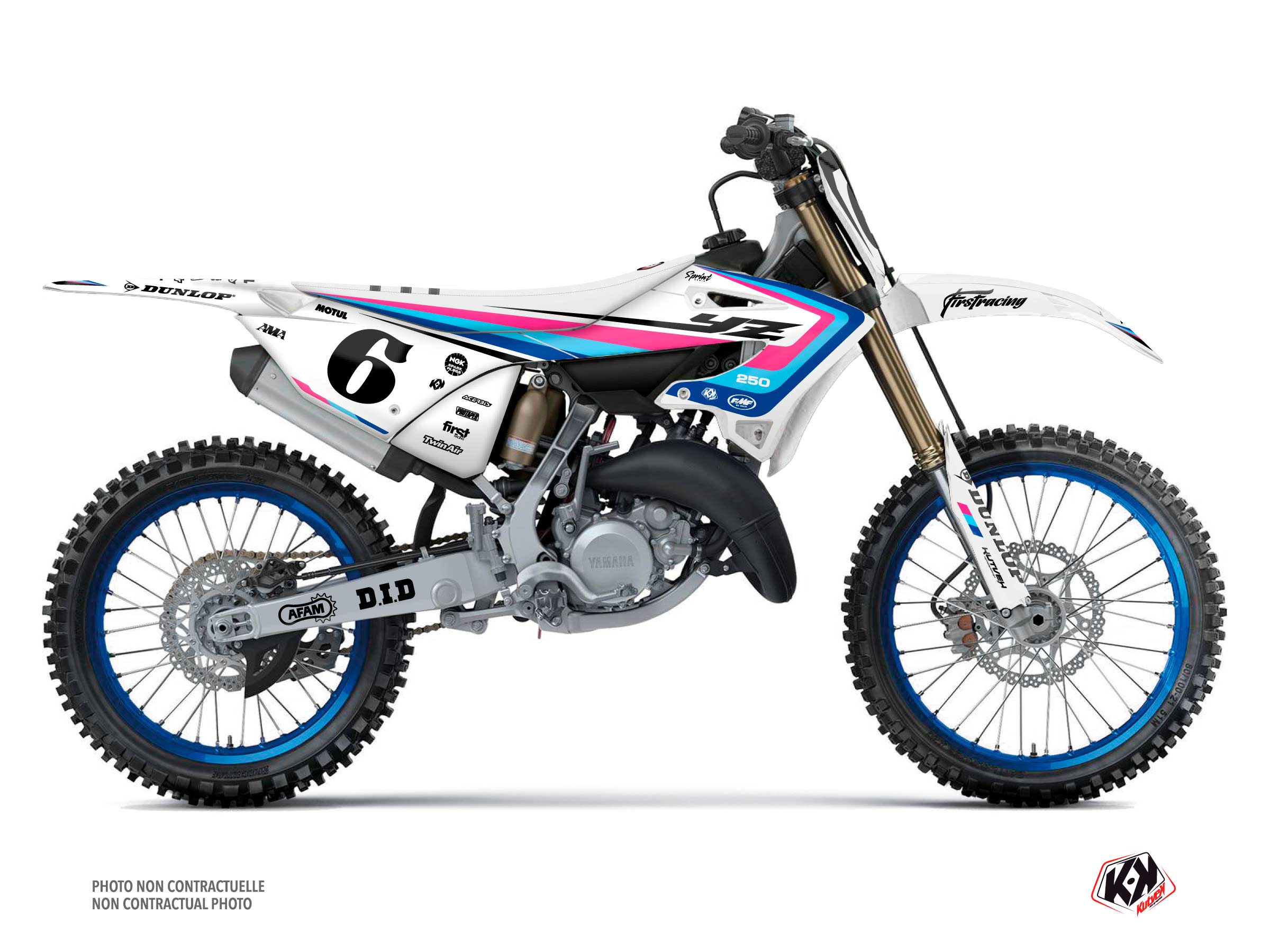 KIT DÉCO MOTOCROSS SPRINT YAMAHA YZ 250 BLEU