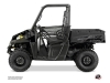 Polaris Ranger EV UTV Squad Graphic Kit Black Grey