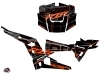 Polaris RZR 1000 UTV Squad Graphic Kit Grey Orange