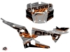 Polaris RZR 1000 Turbo UTV Squad Graphic Kit Orange Grey