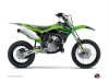 Kit Déco Moto Cross Stage Kawasaki 110 KLX Vert